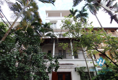 Beautiful house with large yard for rent on Dang Thai Mai, Tay Ho, Hanoi